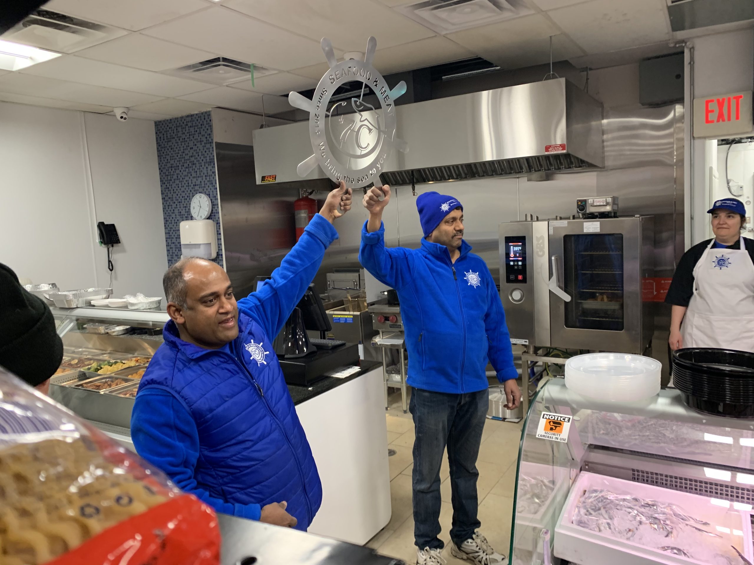 Raj and Giovanni - owners of 7C Seafood & Meats