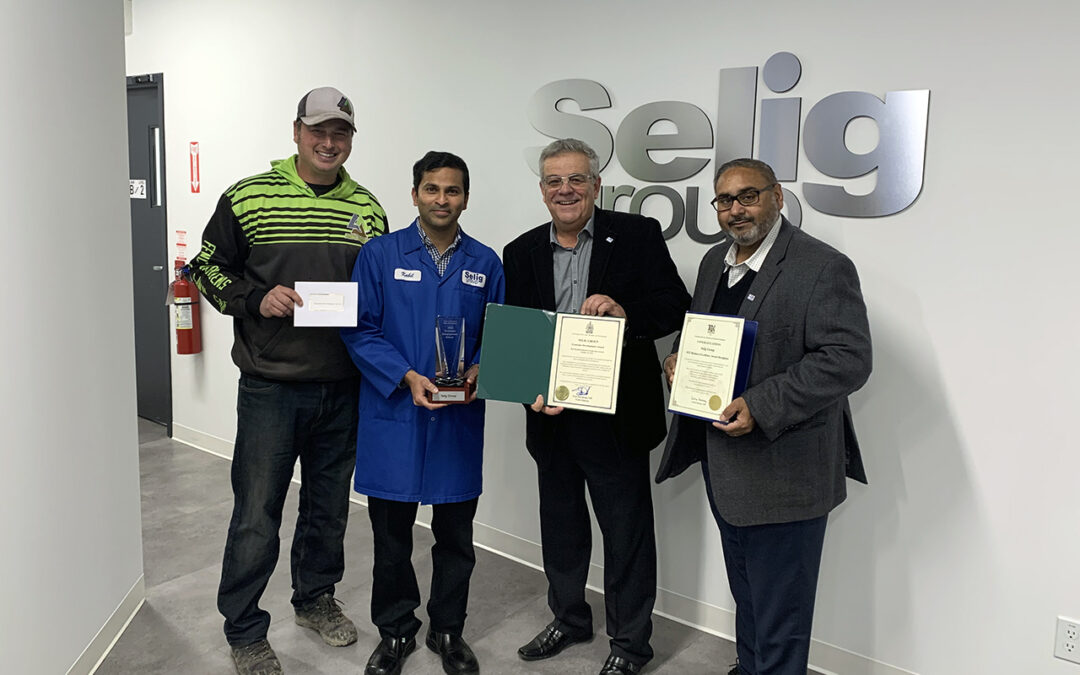 Selig Canada receives BBT 2022 Economic Development Award